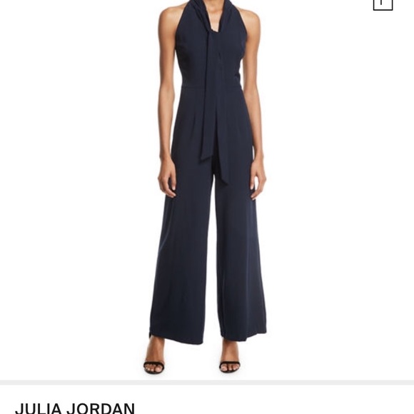 julia jordan Pants & Jumpsuits Nwt Julia Jordan Navy Blue Halter